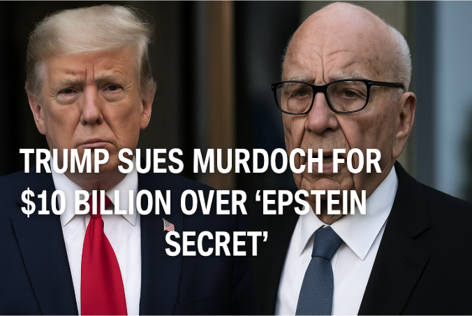 Trump Sues Murdoch for $10 Billion Over ‘Epstein Secret’